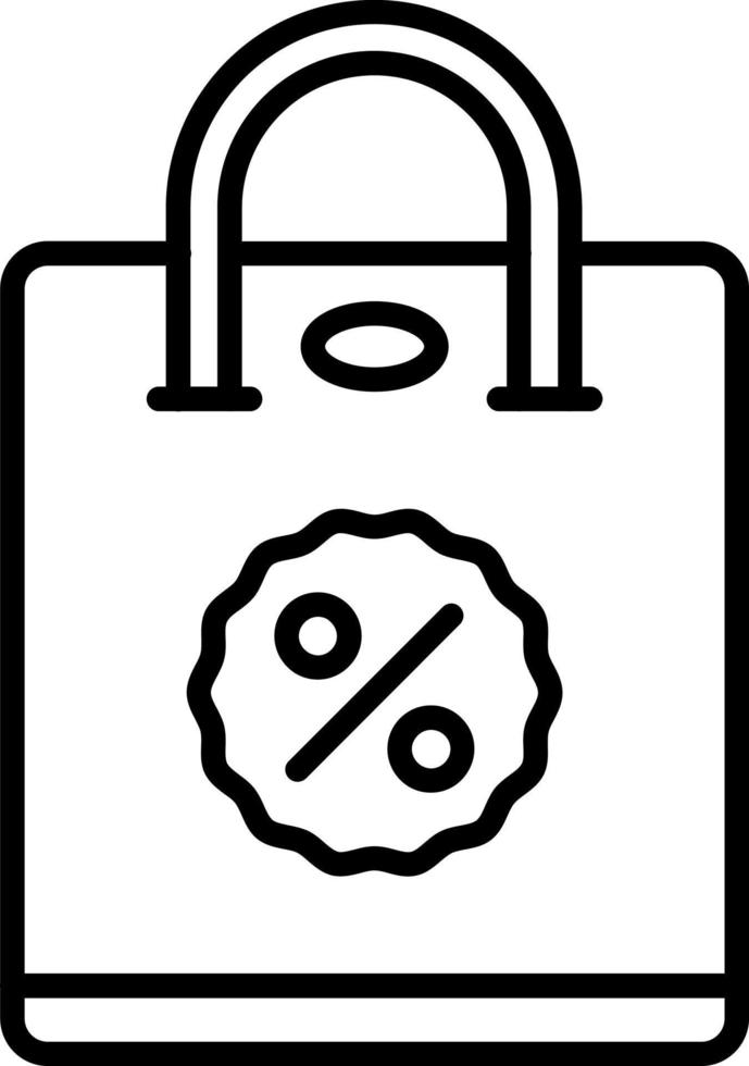 Shopping Bag Icon Style vector