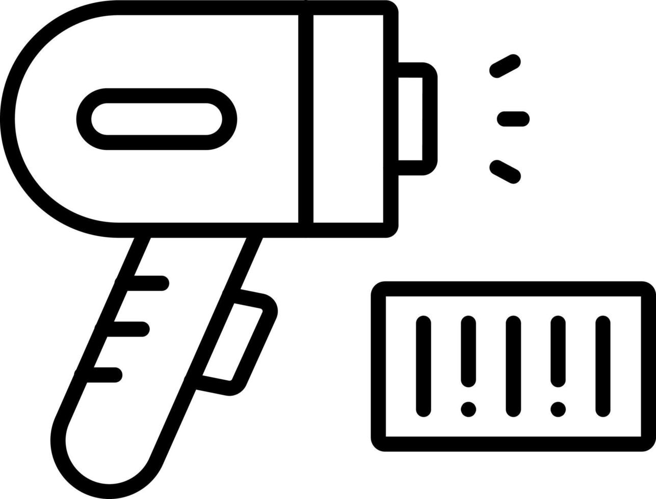 Barcode Scanner Icon Style vector