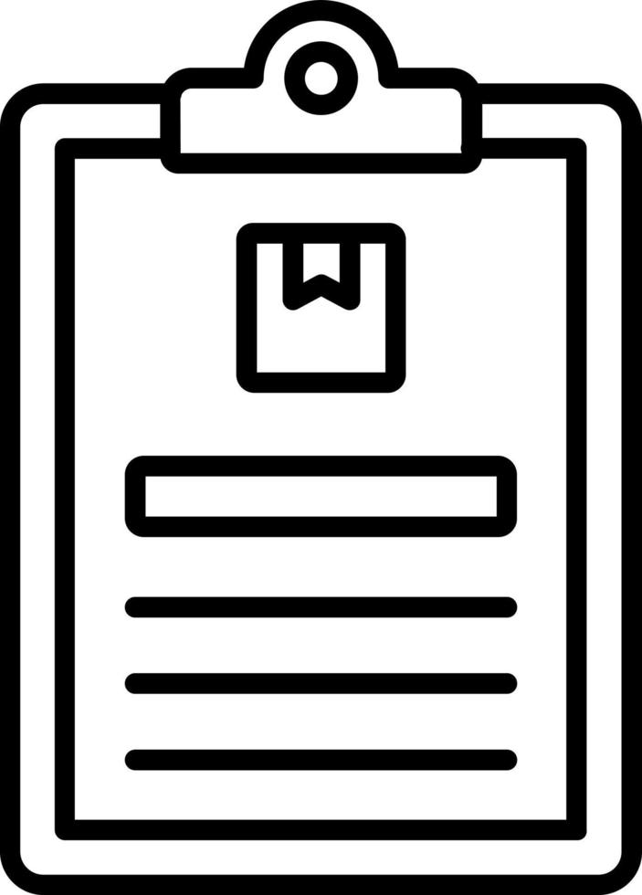 Package Descriptipn Icon Style vector