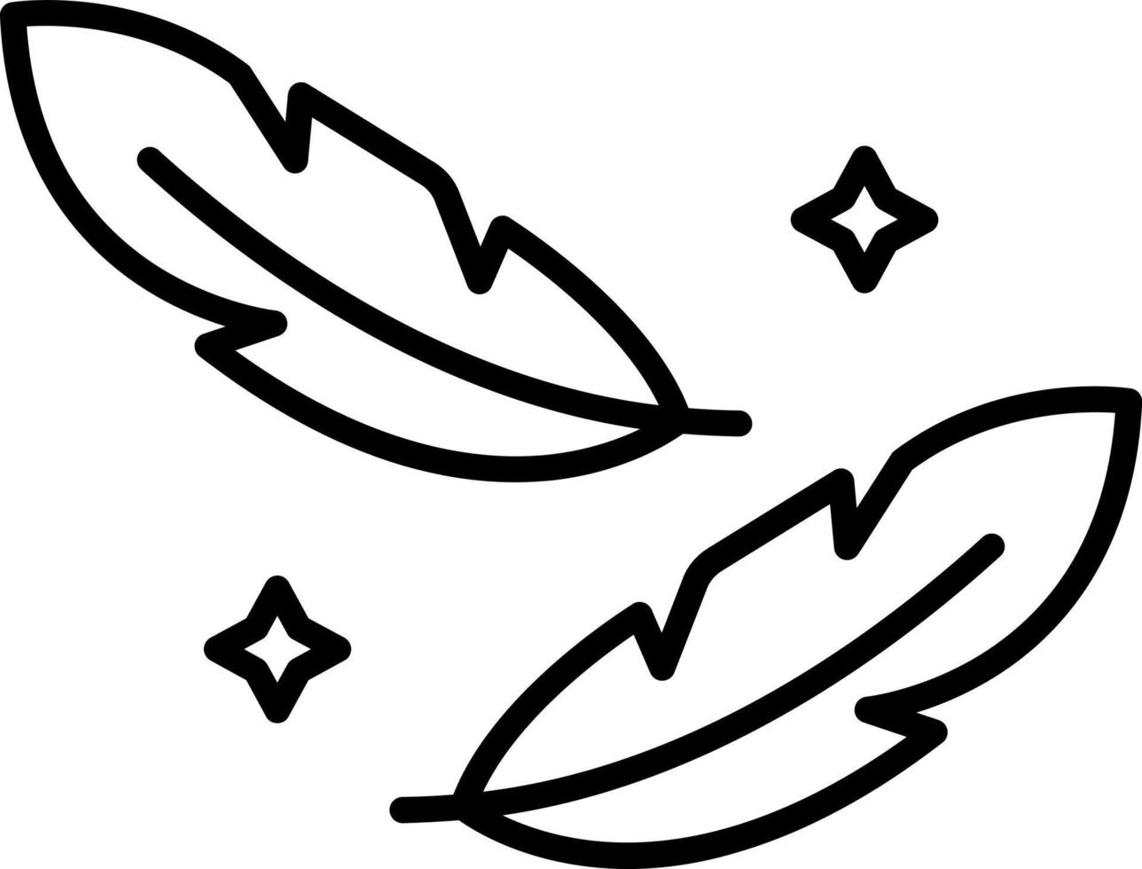 plumas icono estilo vector