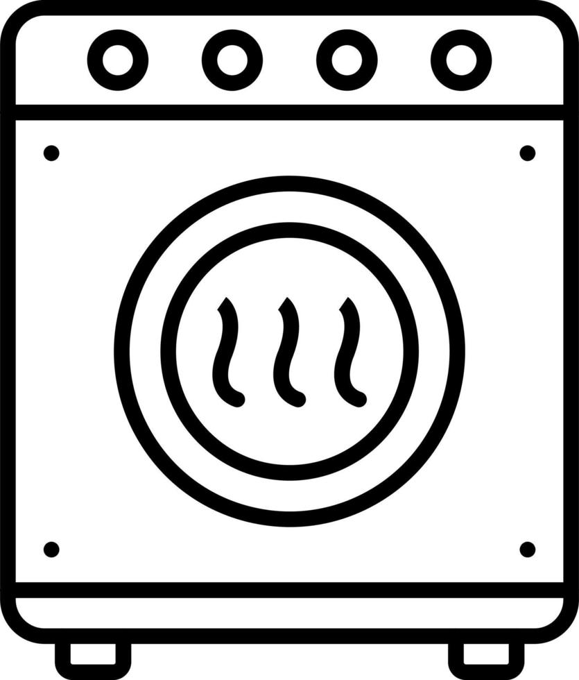 Drying Machine Icon Style vector