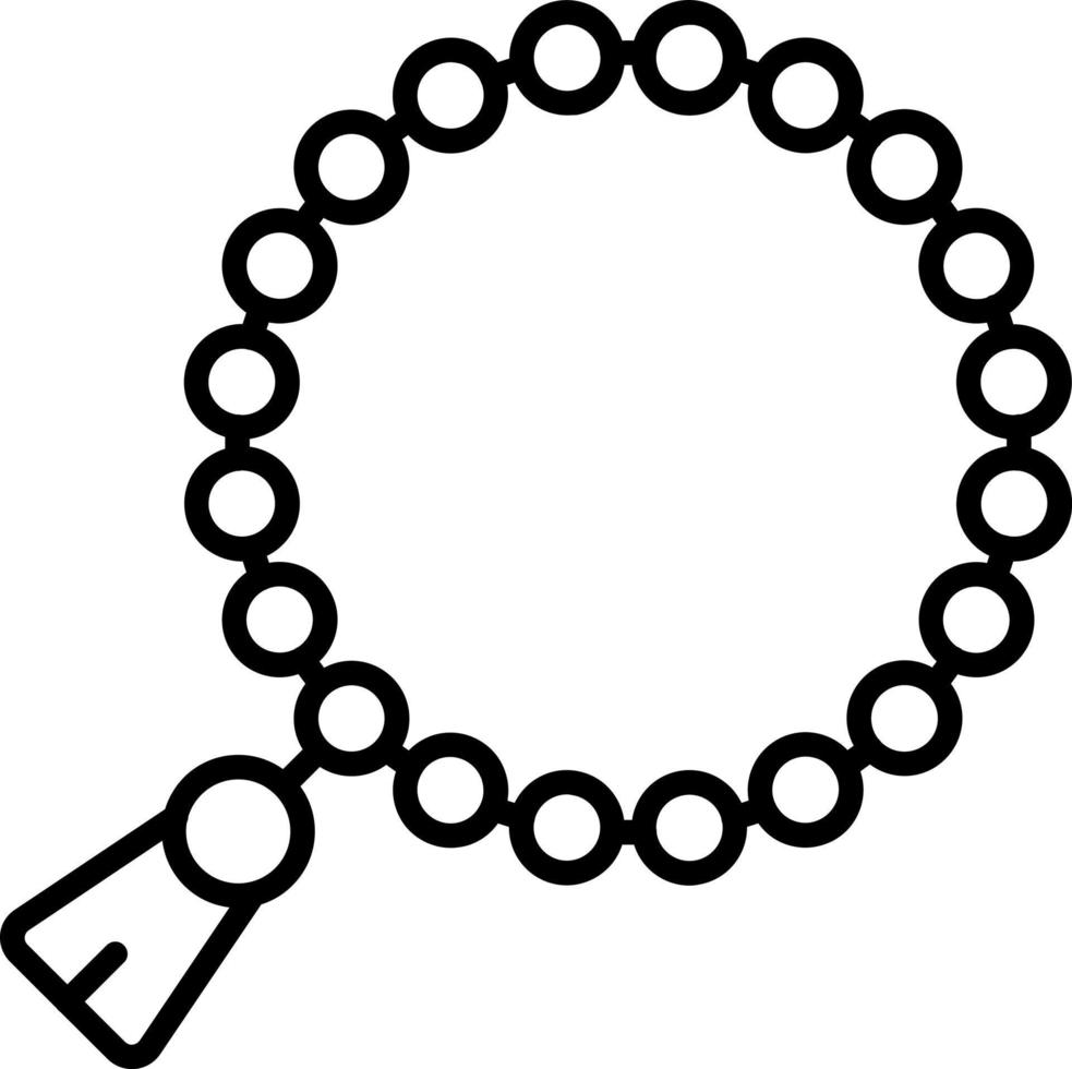 Rosary Icon Style vector