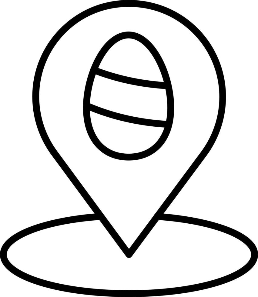 Easter Map Icon Style vector