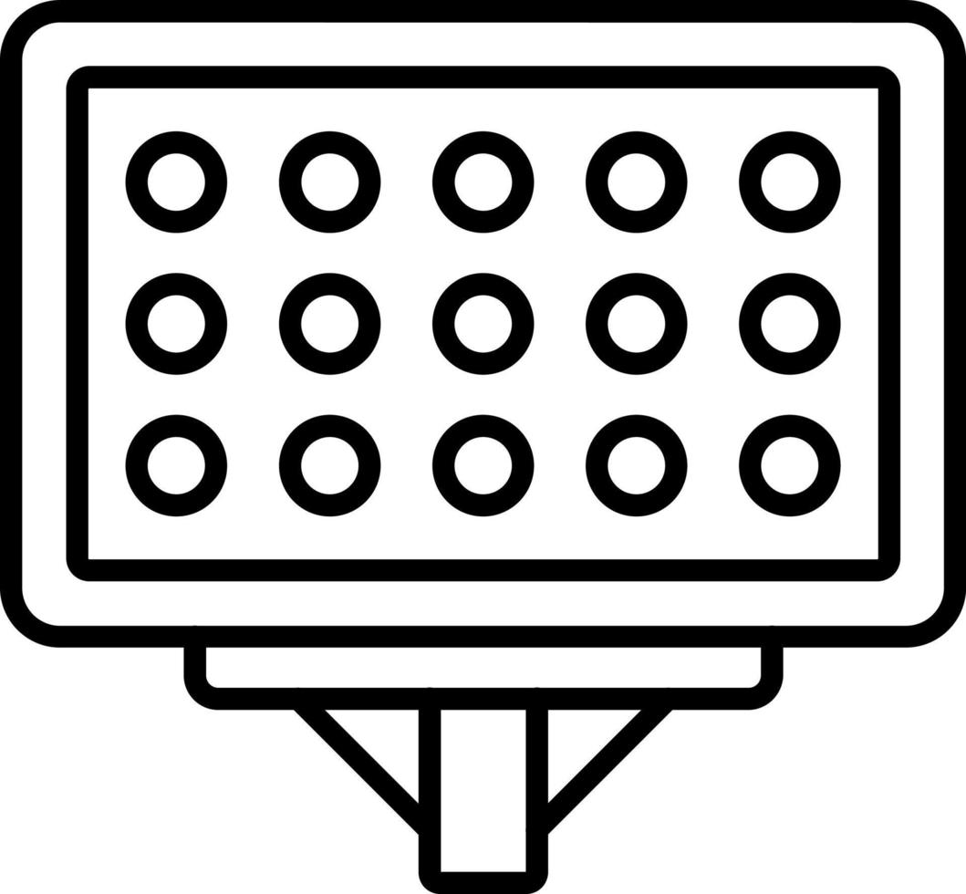Stadium Lights Icon Style vector