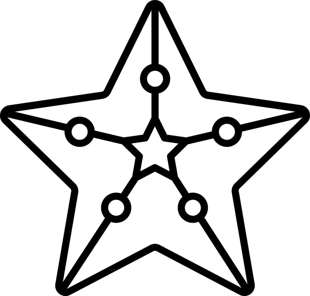Starfish Icon Style vector