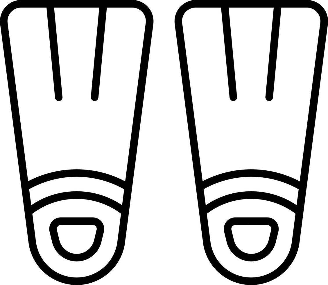 Fins Icon Style vector