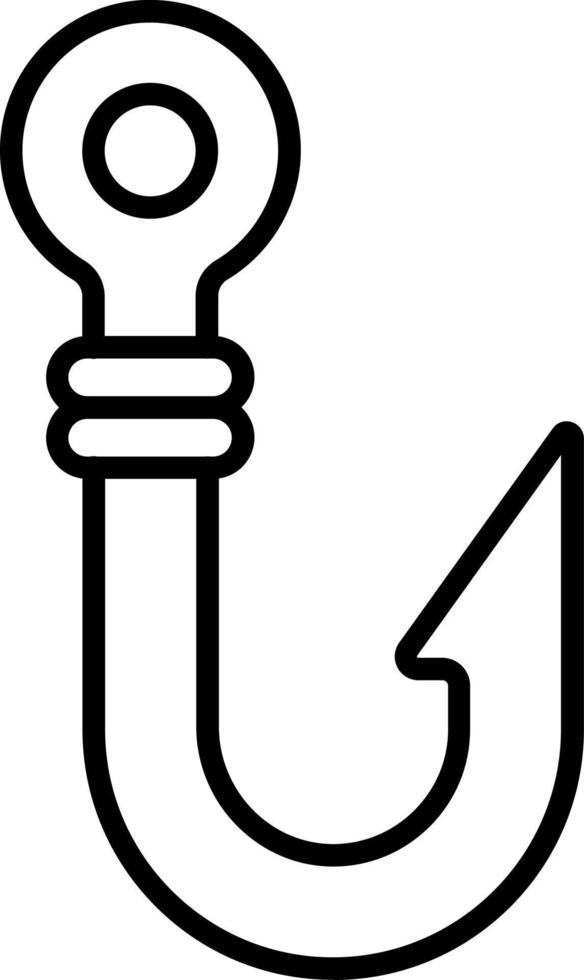 Fish Hook Icon Style vector