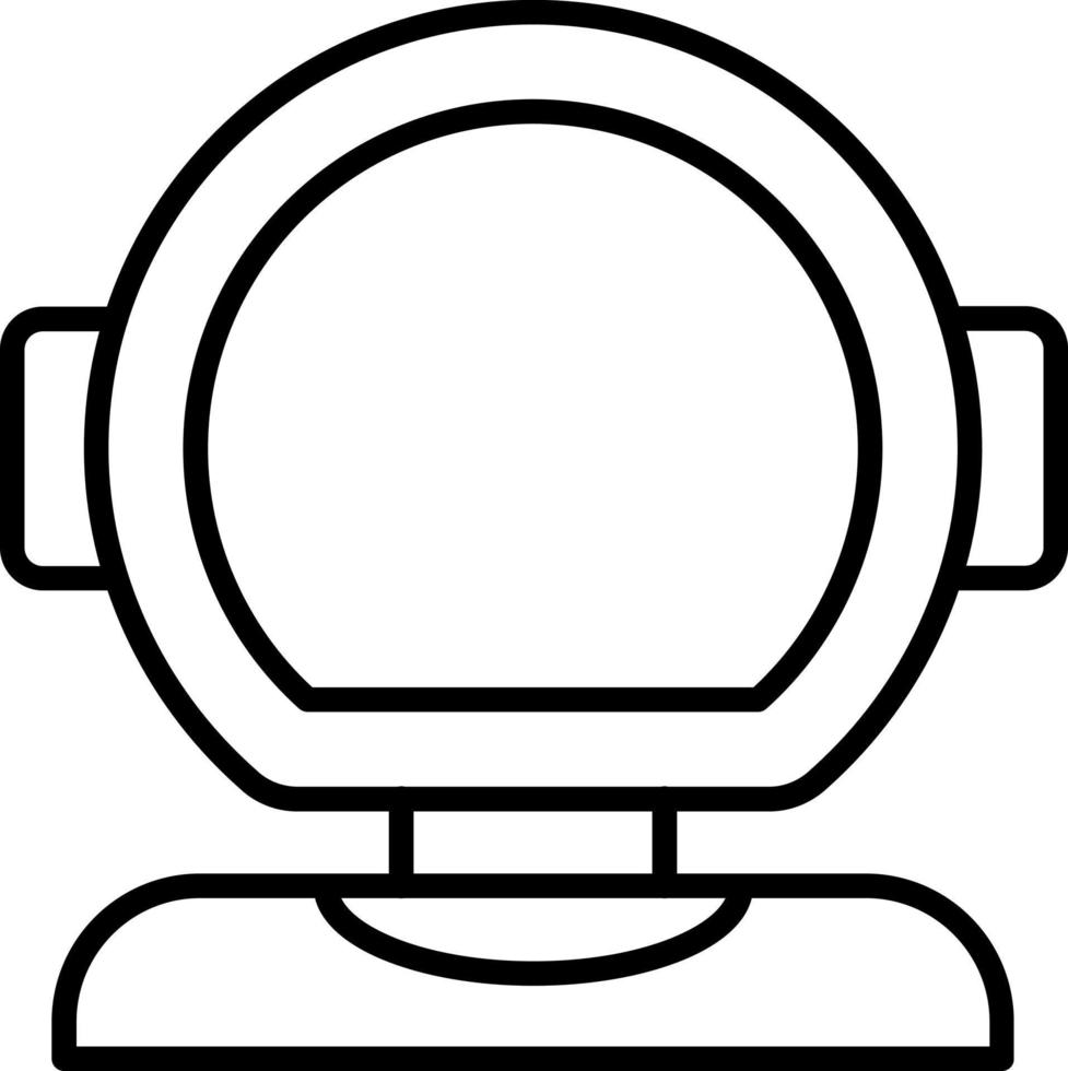 estilo de icono de casco de buceo vector