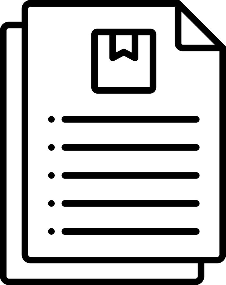 Package Documents Icon Style vector