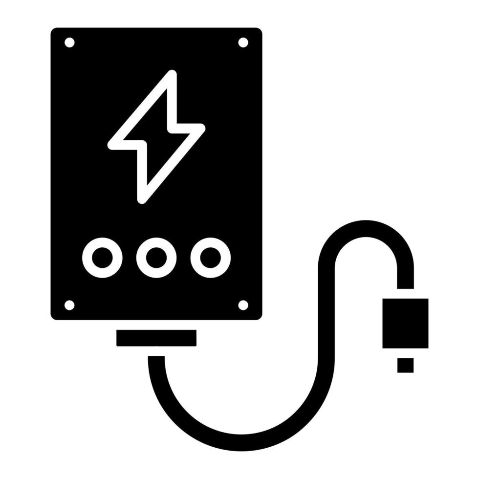 Powerbank Icon Style vector