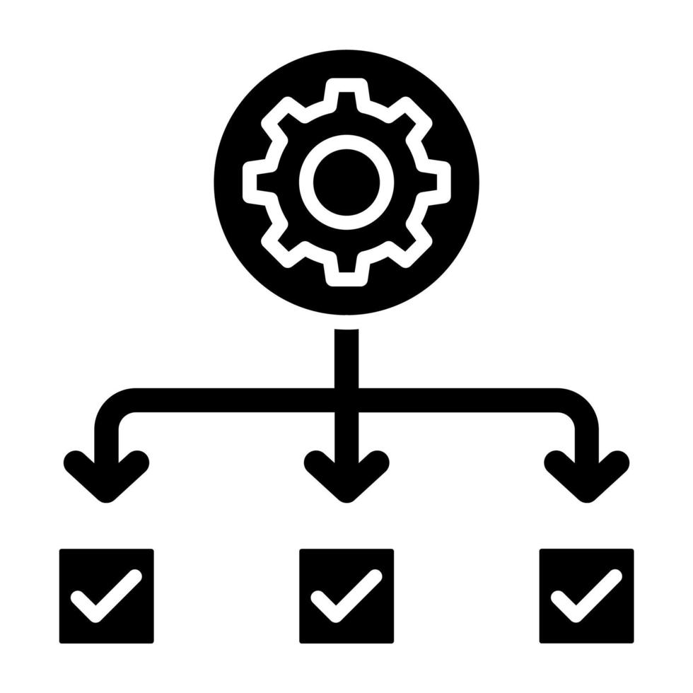 planificación sistema icono estilo vector