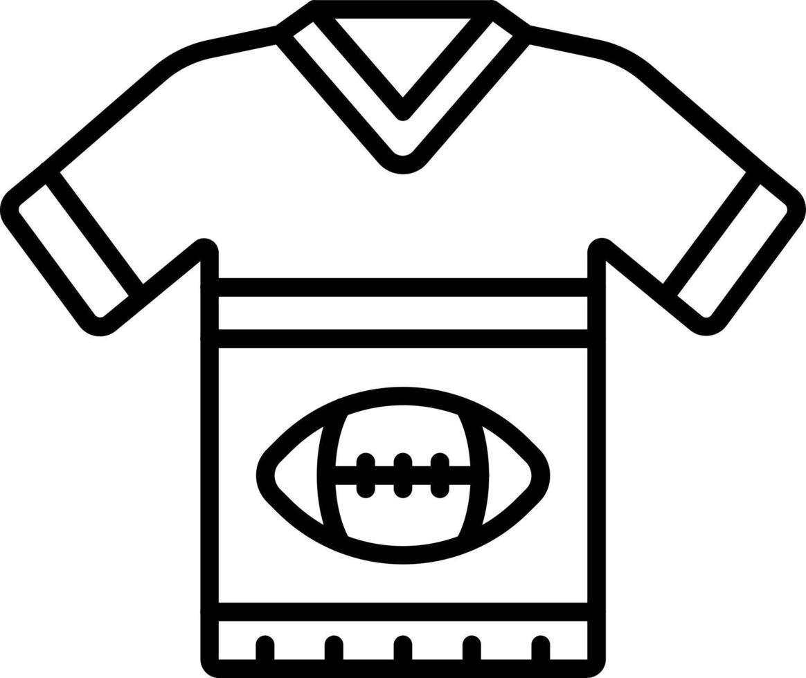 Rugby Uniform Icon Style vector