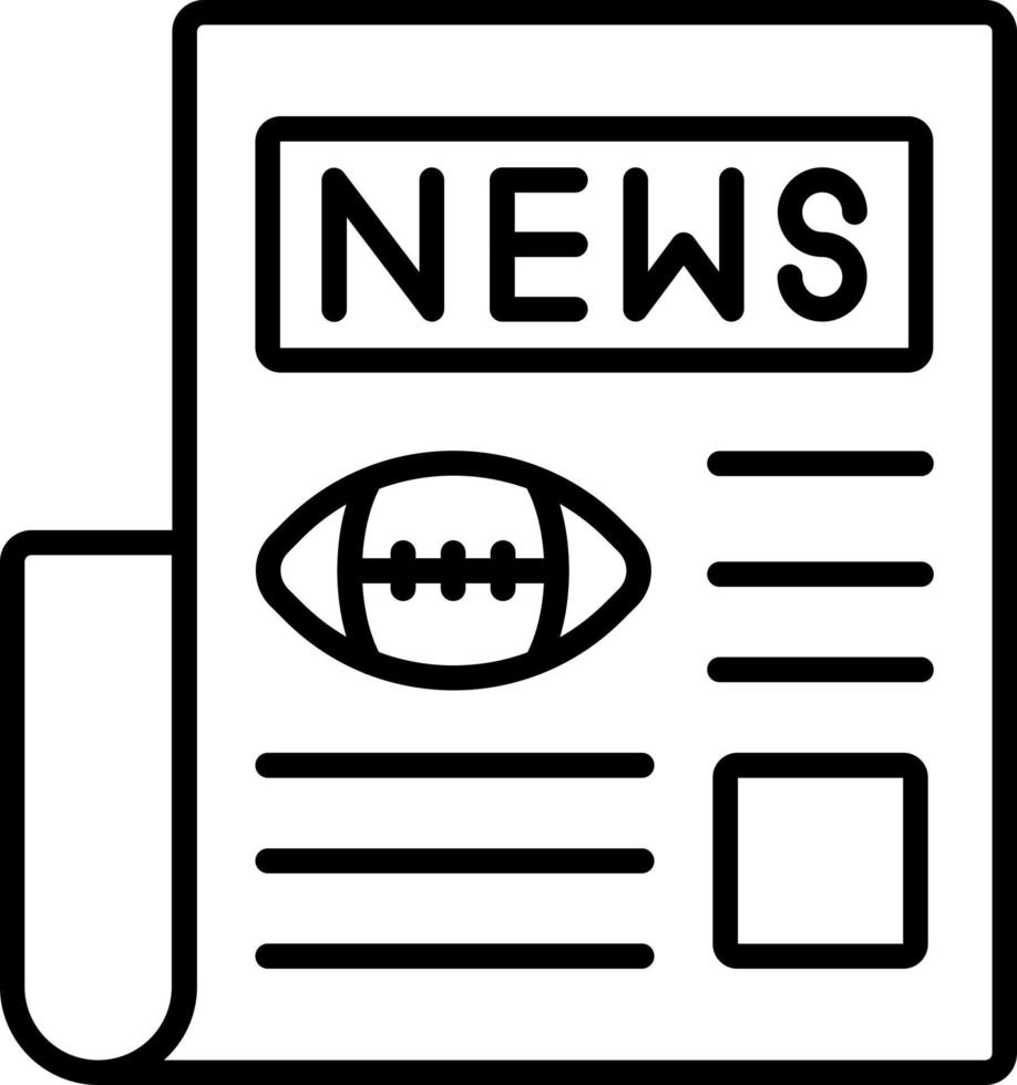 deporte Noticias icono estilo vector