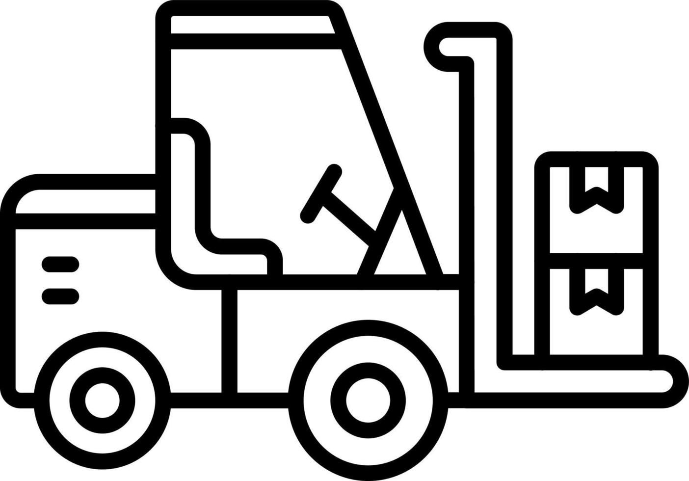 Forklift Icon Style vector