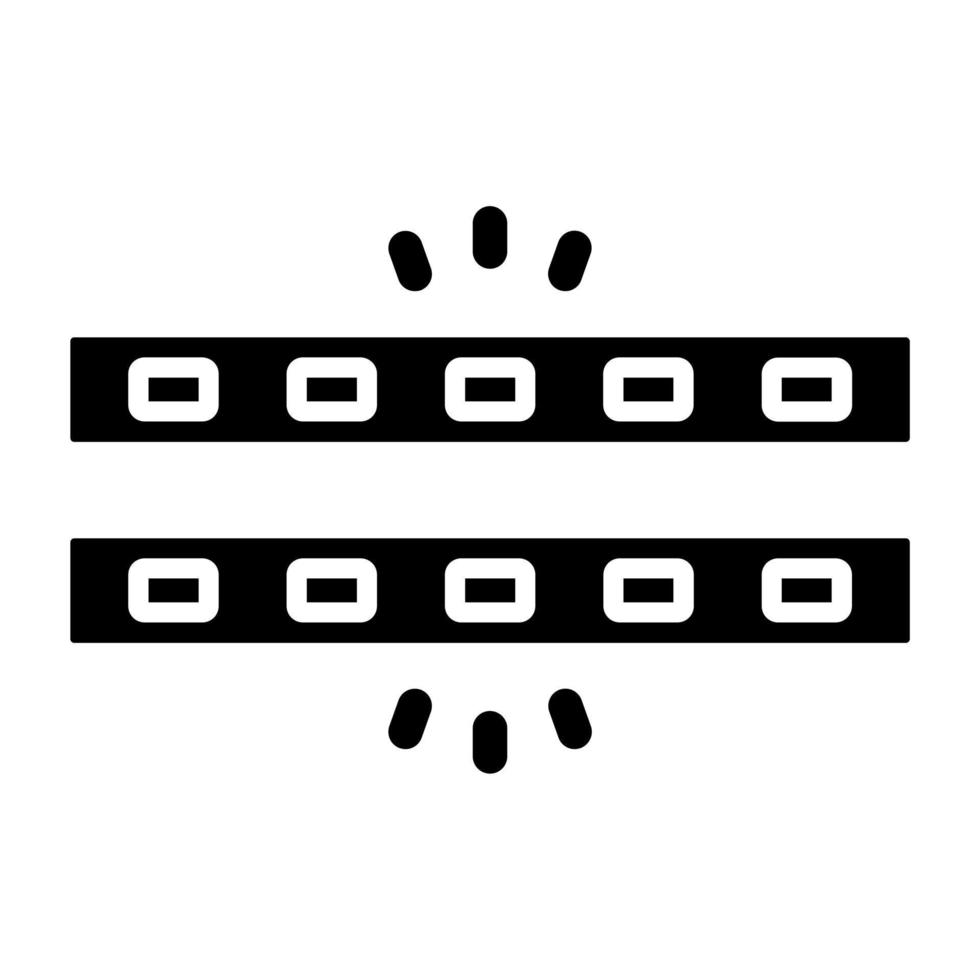 Rgb Light Strip Icon Style vector