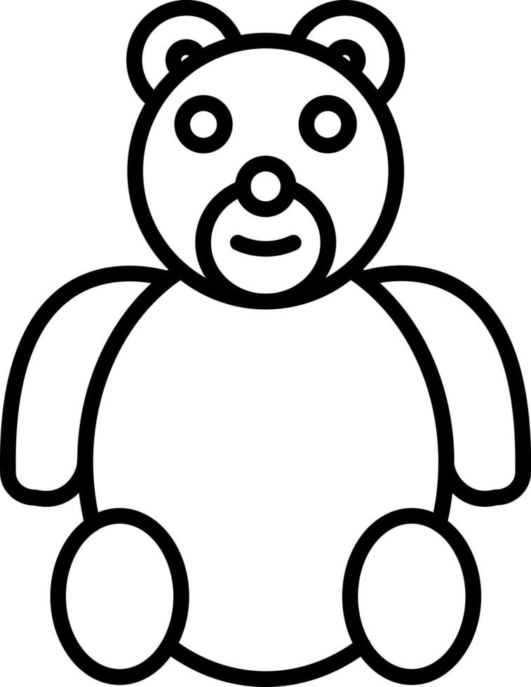 relleno oso icono estilo vector