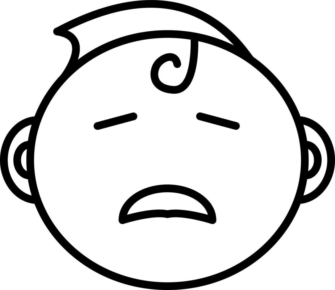 Crying Baby Icon Style vector