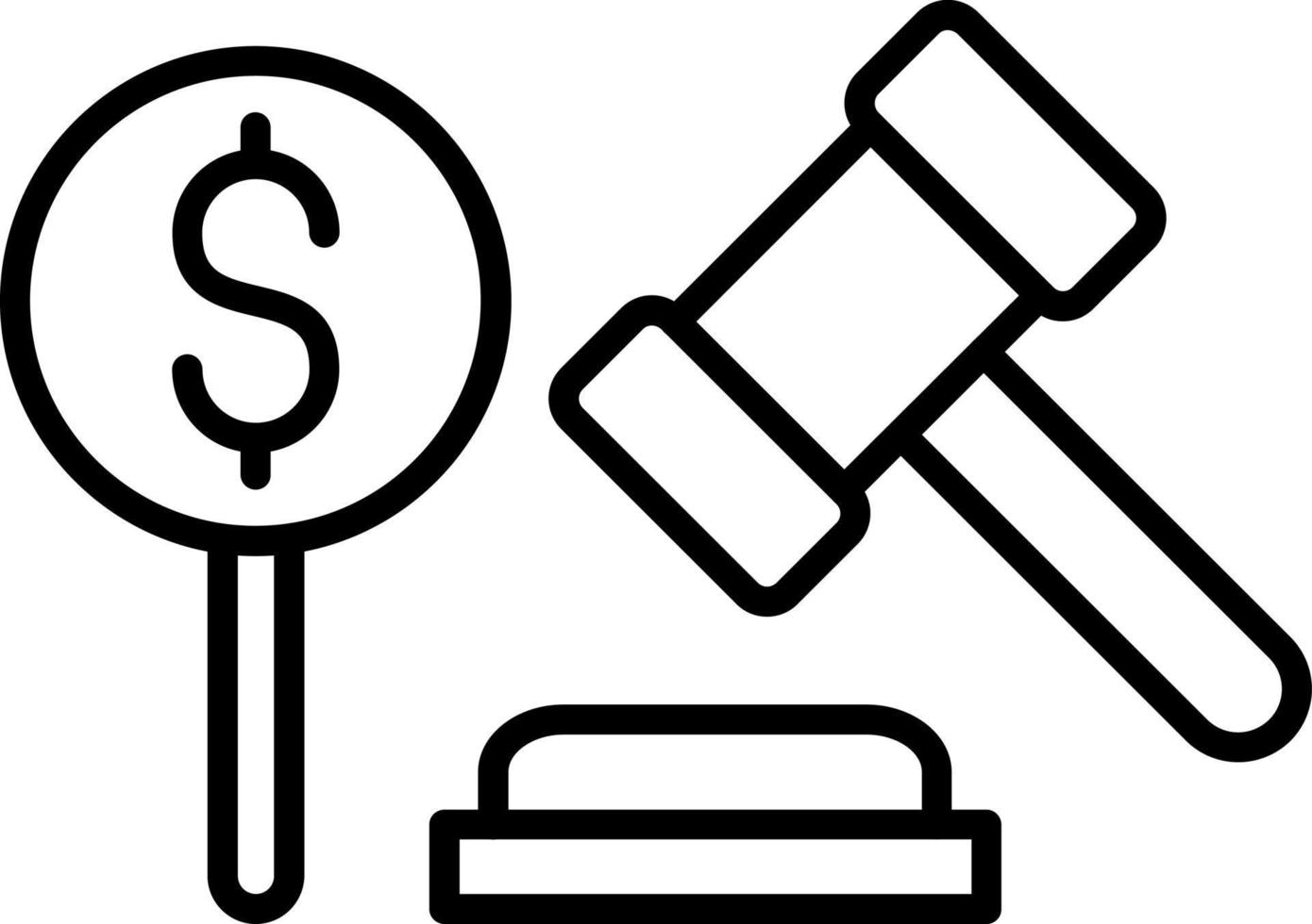 Bid Icon Style vector