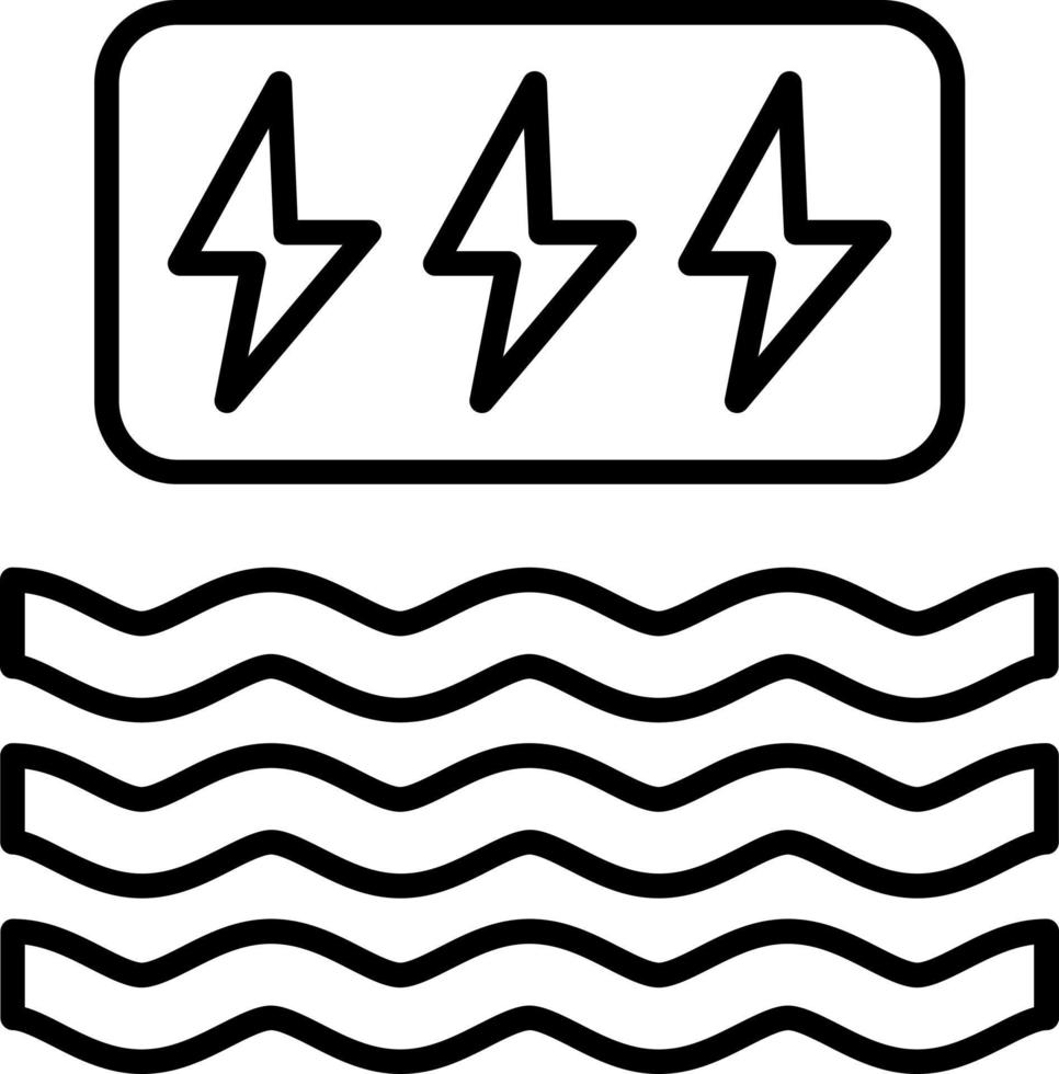 Wave Power Icon Style vector