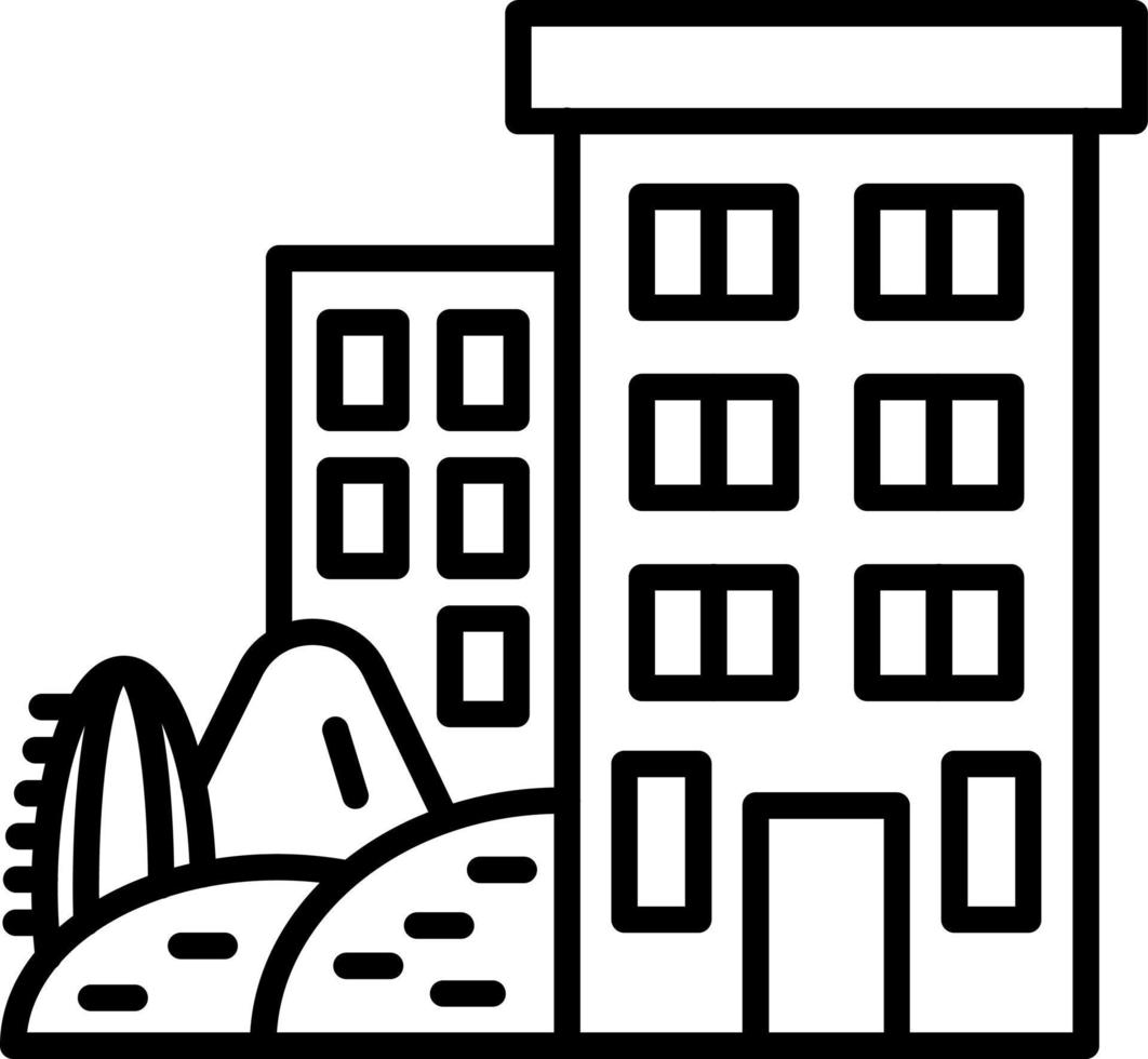 Desert Hotel Icon Style vector