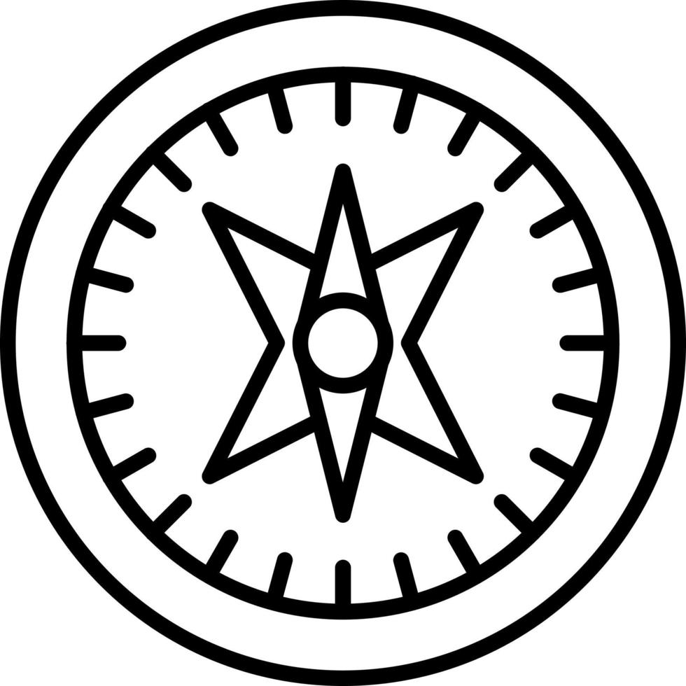 Compass Icon Style vector