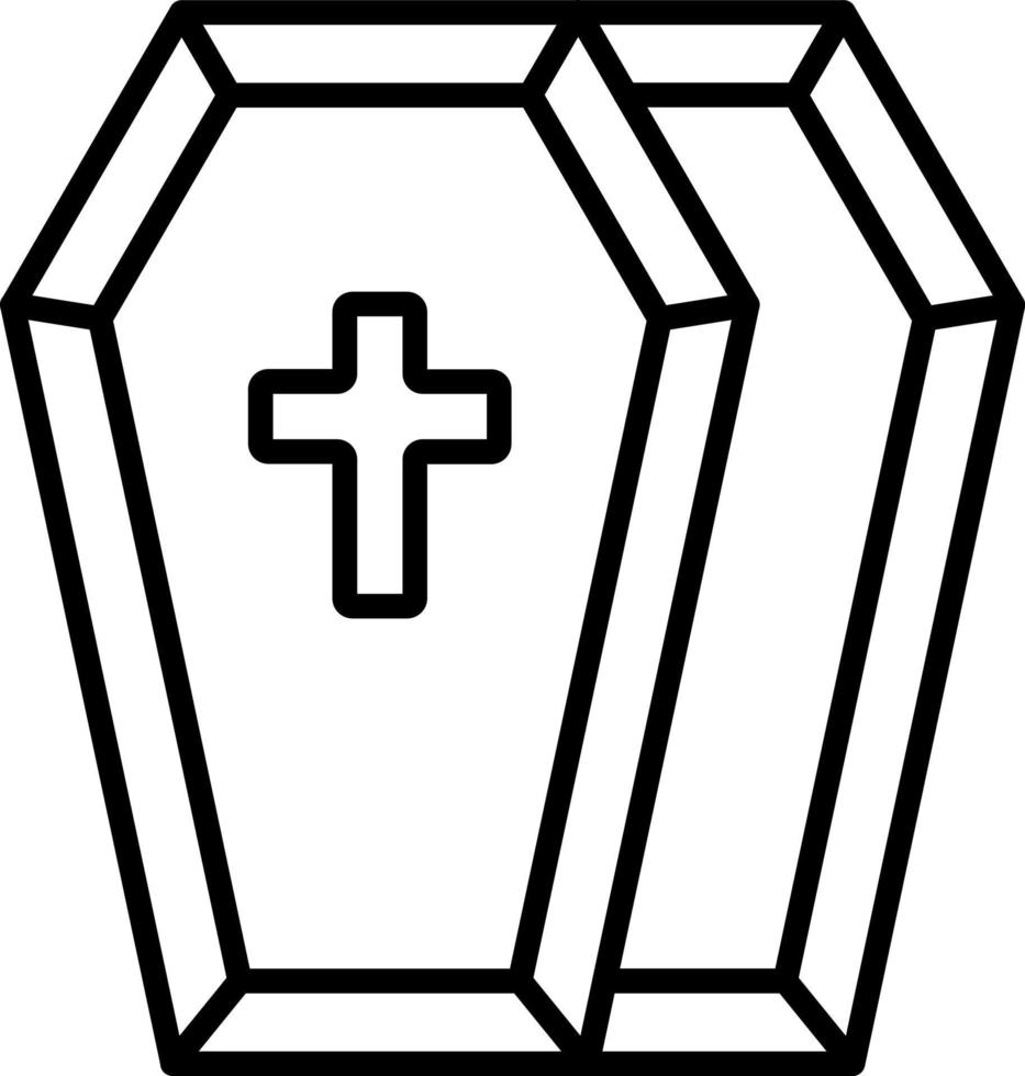 Coffin Icon Style vector