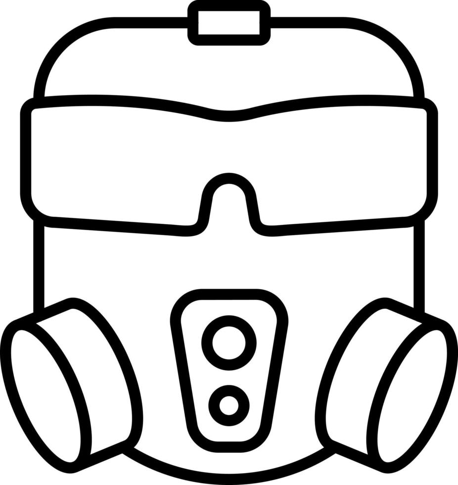 Gas Mask Icon Style vector