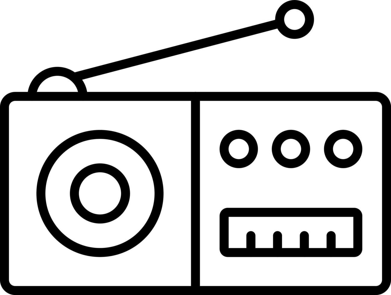 Radio Icon Style vector