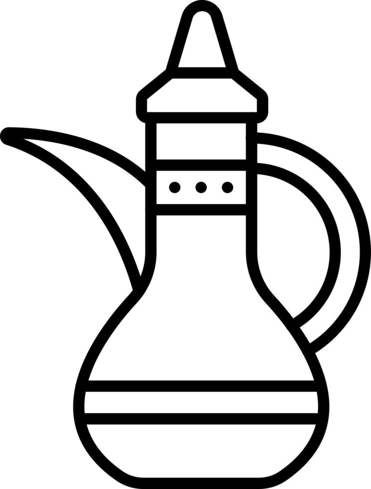 Arabic Teapot Icon Style vector