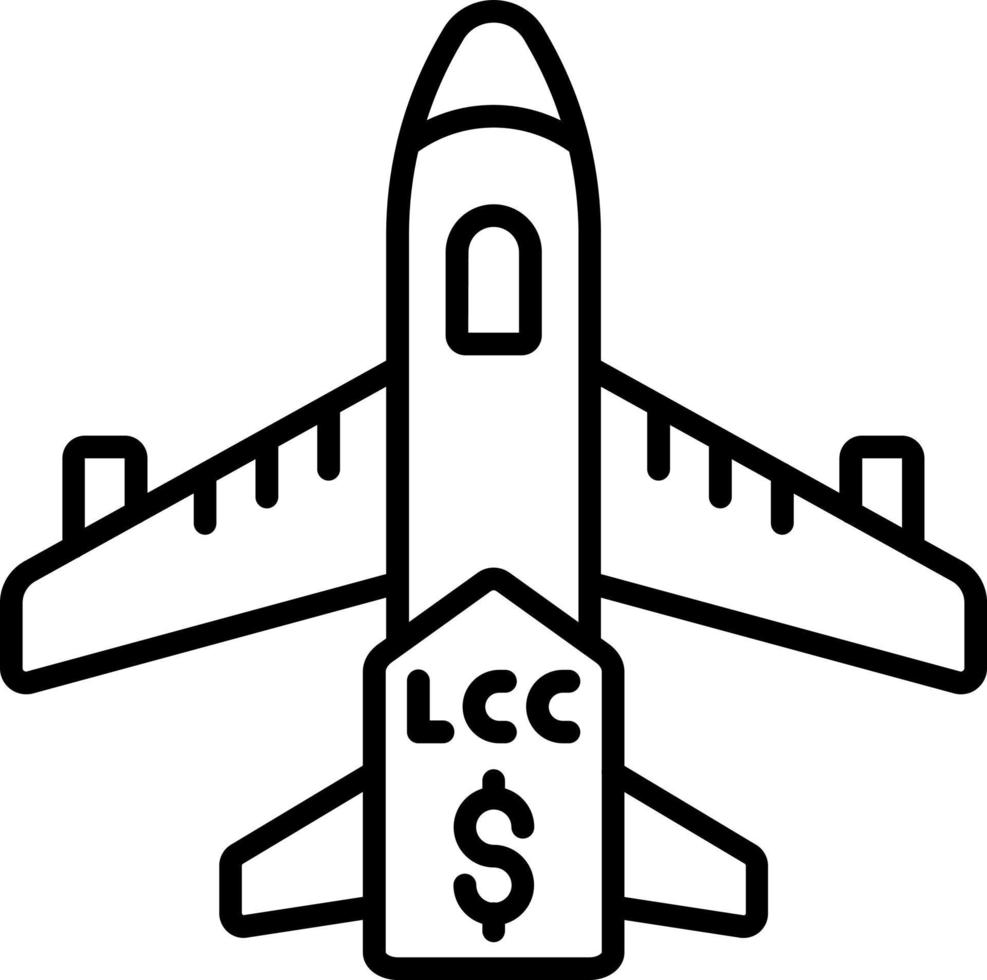 lcc icono estilo vector