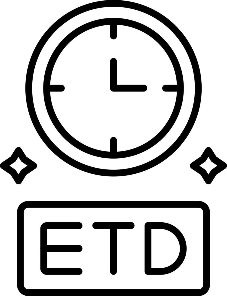 Etd Icon Style vector