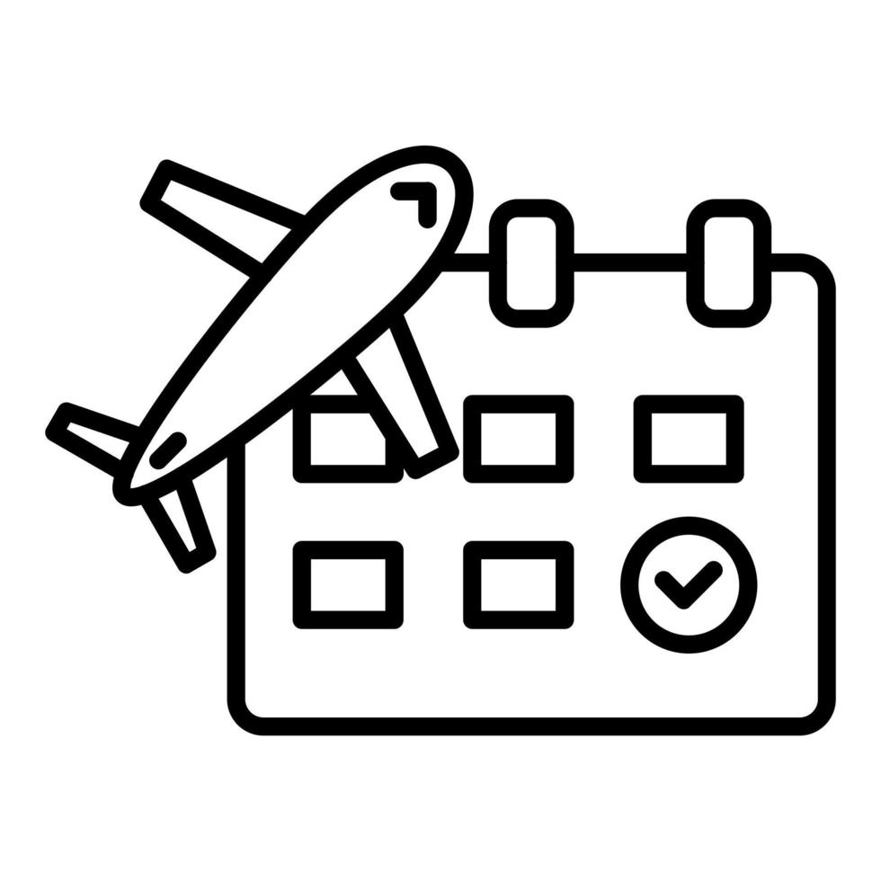 Travel Date Icon Style vector