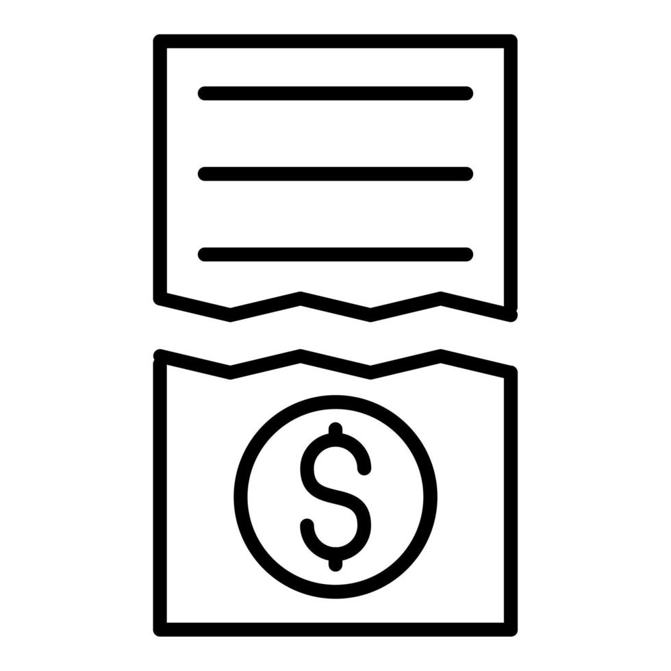 Split Bills Icon Style vector