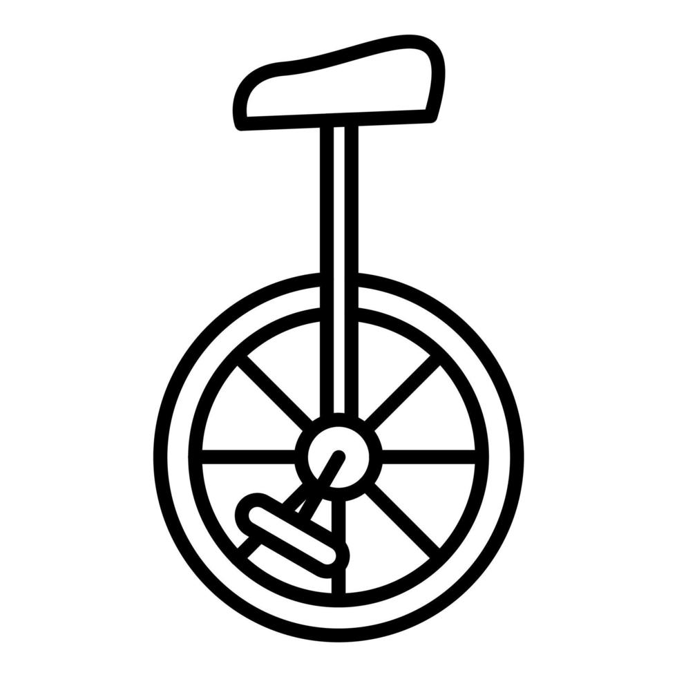 Unicycle Icon Style vector