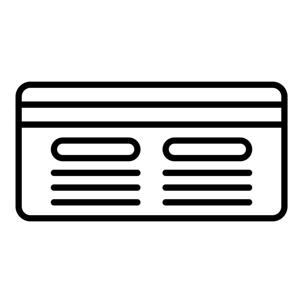 Credit Card Icon Style vector