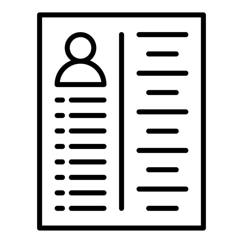 Curriculum Icon Style vector