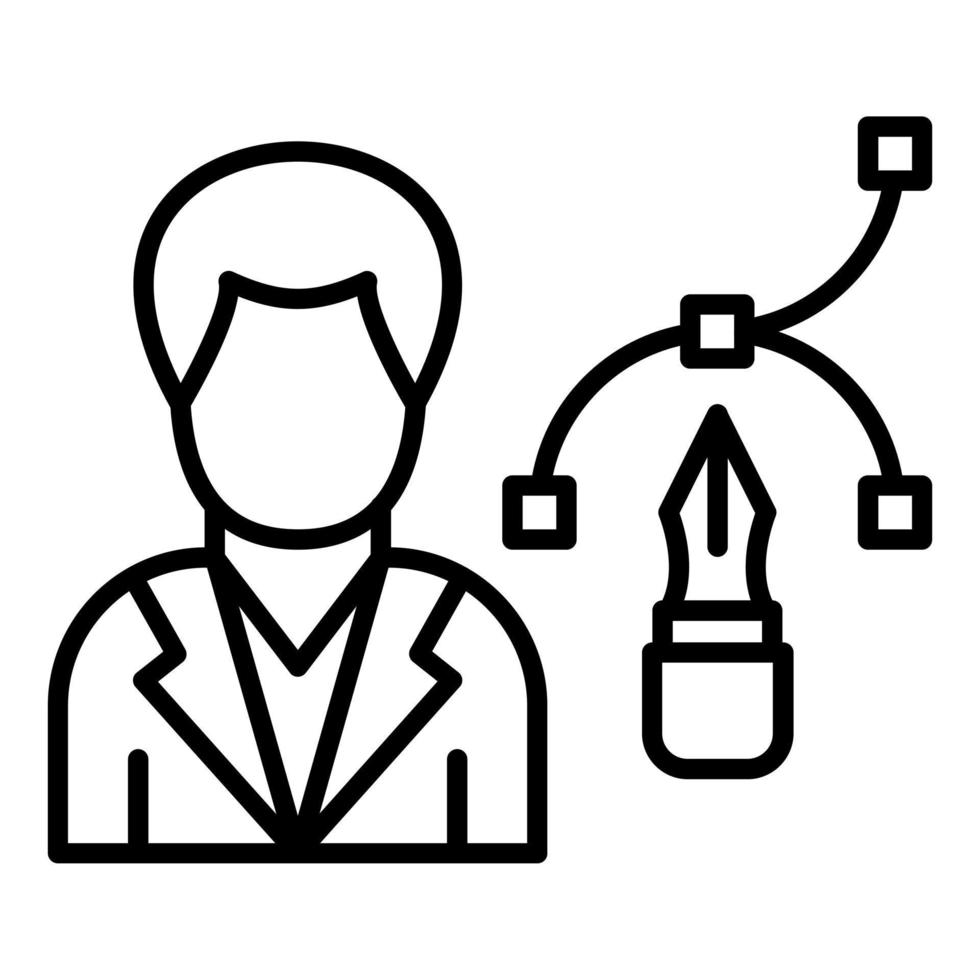Designer Male Icon Style vector