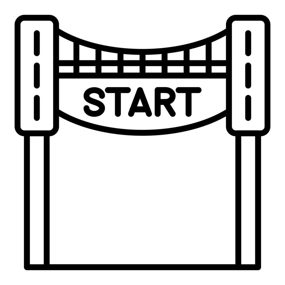 Race Start Icon Style vector