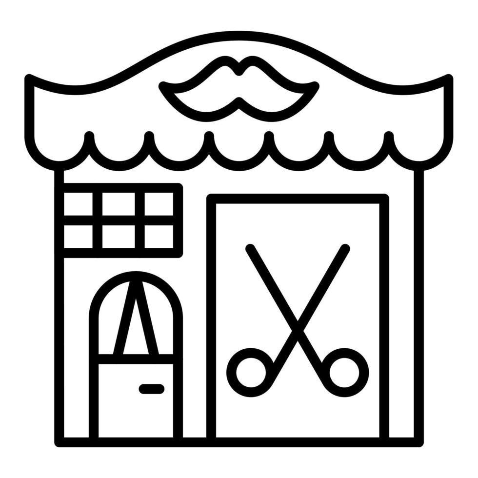 Barber Shop Icon Style vector