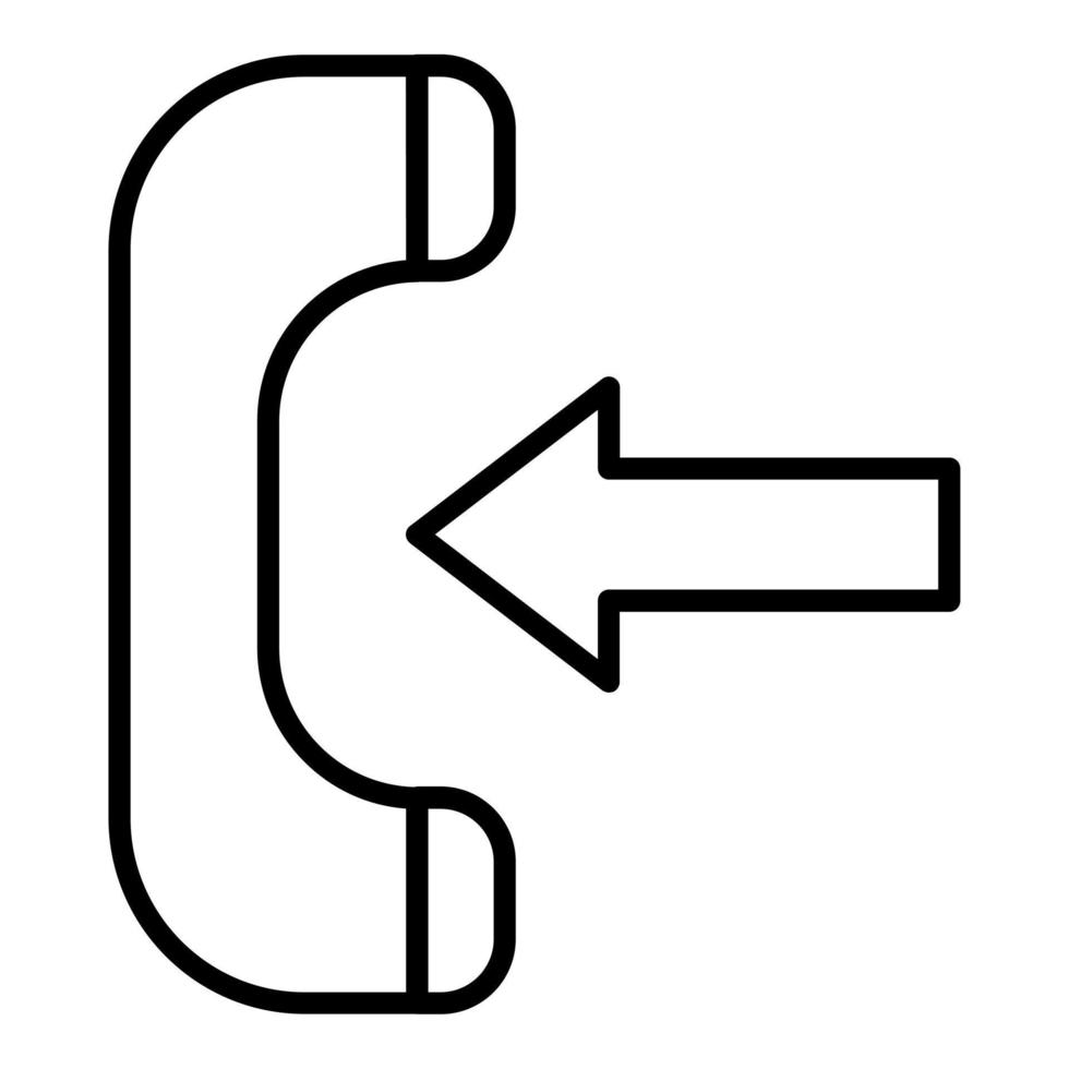 Incoming Call Icon Style vector