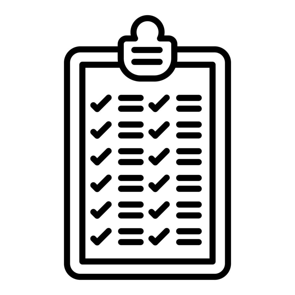 Checklist Icon Style 21270029 Vector Art at Vecteezy