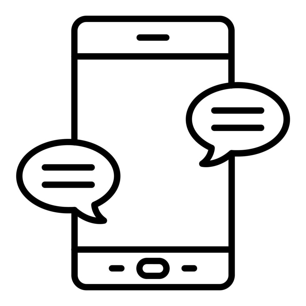 Mobile Messaging Icon Style vector