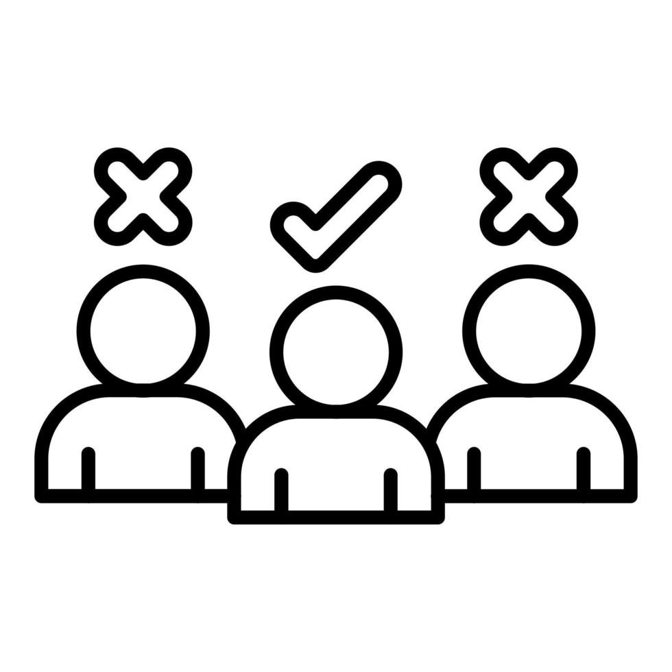 Discrimination Icon Style vector