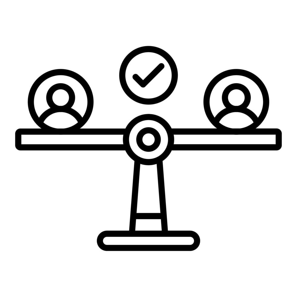 Equality Icon Style vector