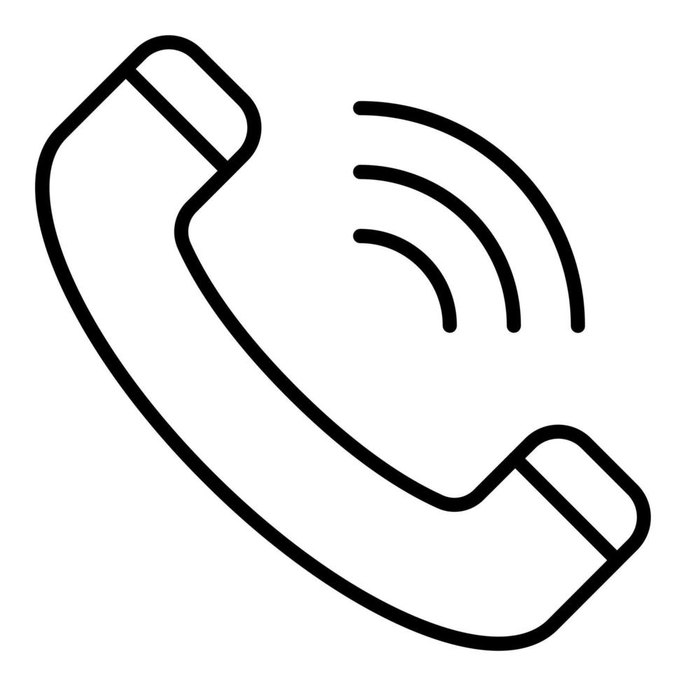 Phone Call Icon Style vector