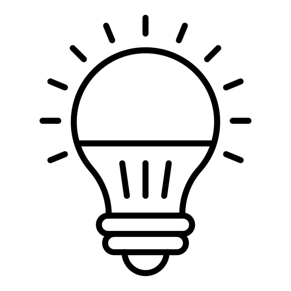 Led Lamp Icon Style vector