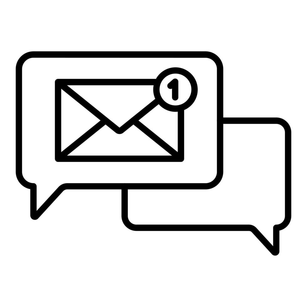 Message Icon Style vector