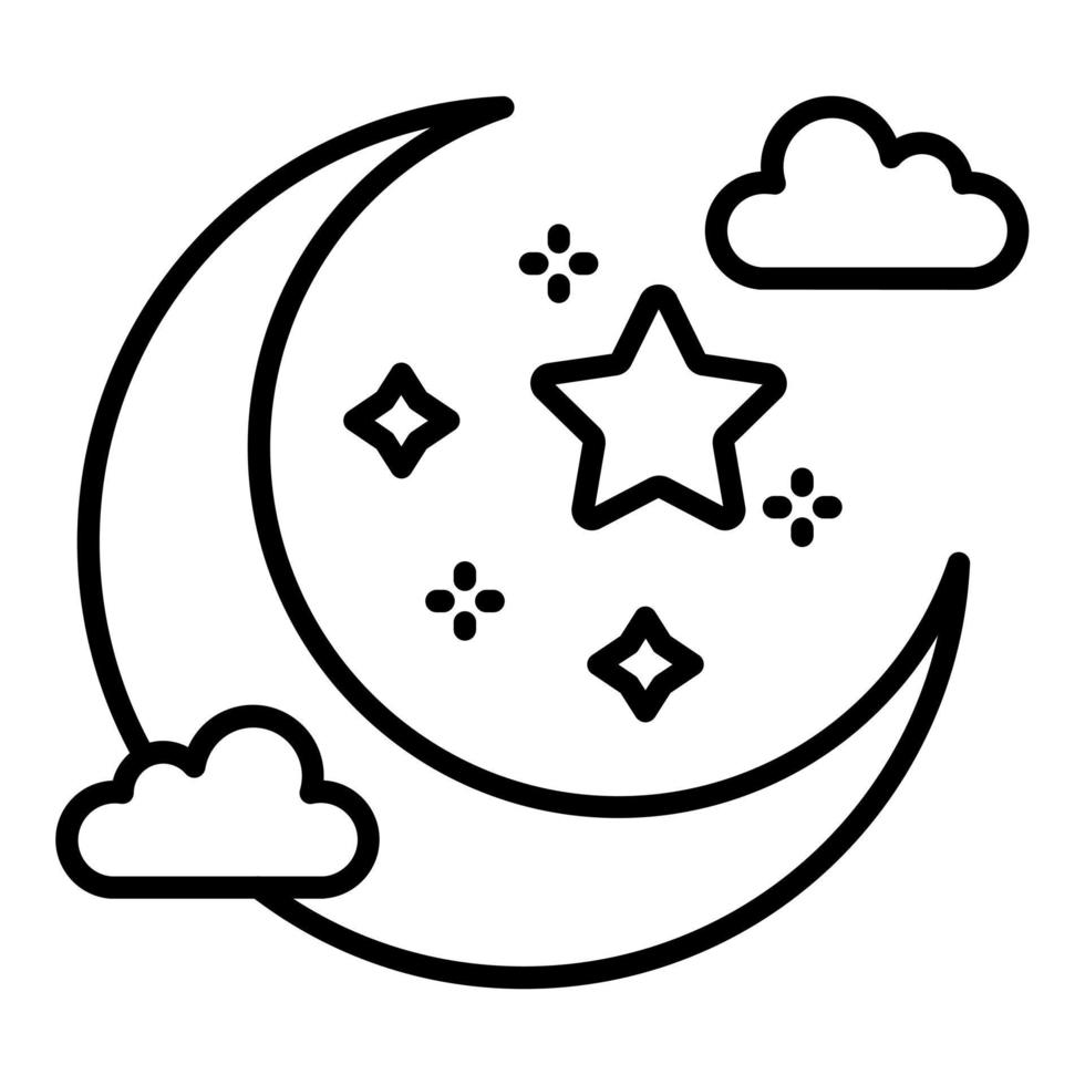 Moon Icon Style vector