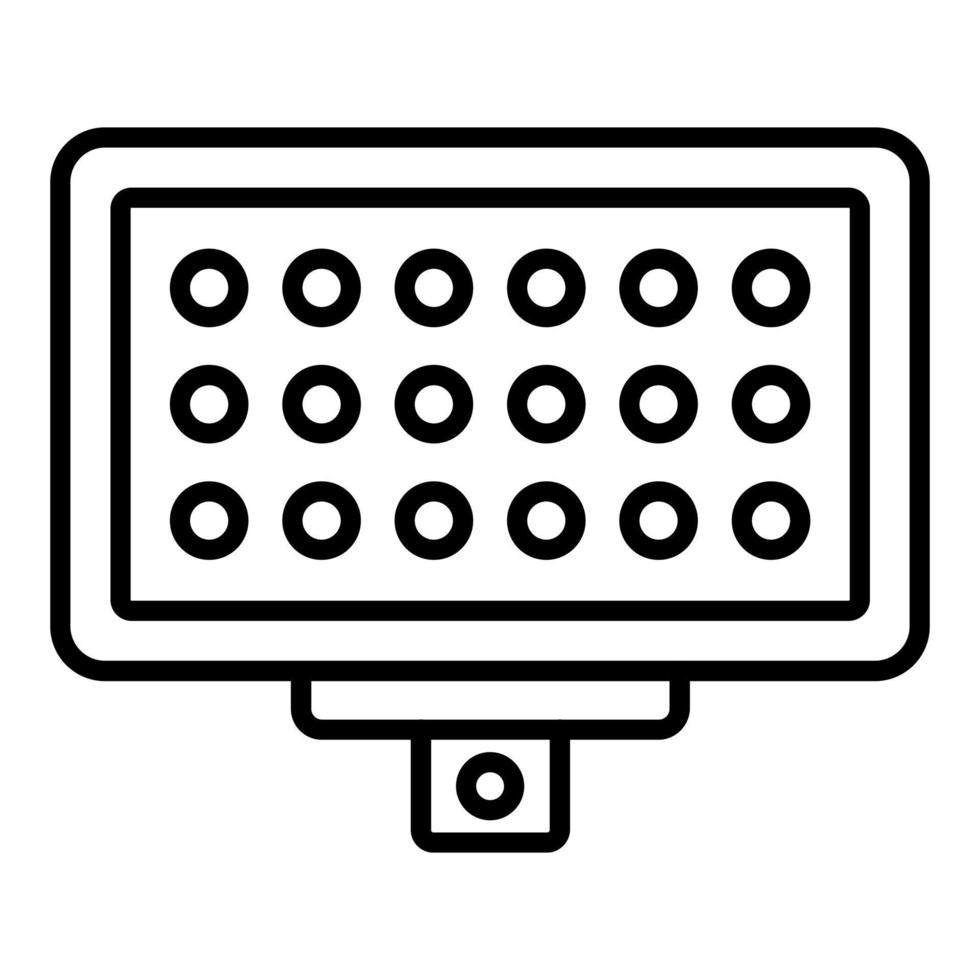Led Panel Icon Style vector