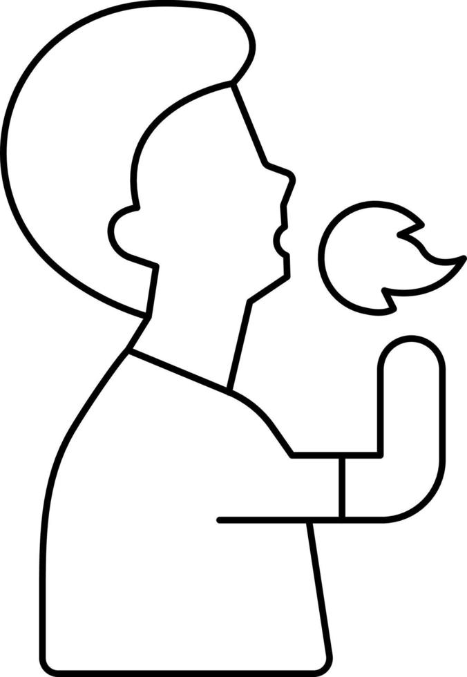 Fire Eater Icon Style vector